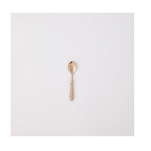 Cuillère à dessert en métal pour crème glacée, tête ronde, mini cuillère en acier inoxydable argenté et doré, cuillère à café - Product Image 4