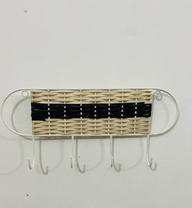 Wholesale Woven Plastic Rattan <b>Hanging</b> <b>Basket</b> for Sundries Fruit <b>Storage</b> First Aid Box Food Refrigerator Use Bulk Packed - Product Image 1