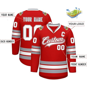 Uniforme de Hockey sobre Hielo Deportivo Transpirable, Antibacterial y de Secado Rápido, Suministro de Fábrica, Jersey de Hockey sobre Hielo con Impresión Sublimada Personalizada 2025 - Product Image 3