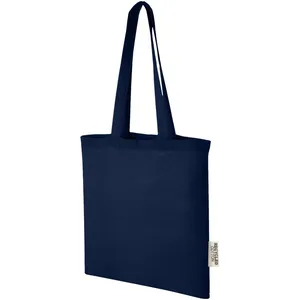 Sac fourre-tout en coton recyclé Madras, sac fourre-tout durable pour gadgets, pour une utilisation promotionnelle - Product Image 3