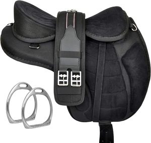Selle anglaise synthétique sans arçon FreeMax en gros, avec logo personnalisé, design de couleur pour les courses de chevaux, confort et connexion, Inde - Product Image 1