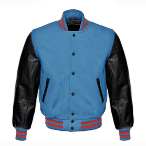 Chaqueta Universitaria de Béisbol de Invierno para Hombre, Negra, Cálida, de Forro Polar y Cuero, Chaquetas Varsity Personalizadas de Primera Calidad - Product Image 3