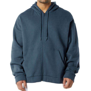 Sweats à capuche décontractés pour hommes en coton 100% avec fermeture éclair, couleurs personnalisées, coupe régulière, impression numérique, écologiques, respirants, en polaire - Product Image 1