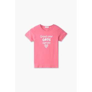 เสื้อยืดลายกราฟิกของเด็กผู้หญิงเสื้อยืดลำลองผ้าคอตตอนเนื้อนุ่มดีไซน์การ์ตูนสีชมพูสำหรับเด็กผู้หญิงฤดูใบไม้ผลิฤดูร้อนฤดูใบไม้ร่วง - Product Image 3