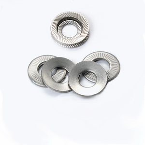 Rondelles à coins fraisés en acier inoxydable zingué, norme française NFE25-511, série DIN9250S, impression oblique double face - Product Image 4