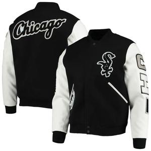 Vestes de nom d'équipe personnalisées | Personnaliser la veste Letterman | Chicago Pro Standard Varsity Logo Full-Zip Jacket - Product Image 3