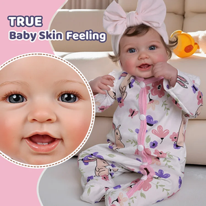 Babeside vead 20 "sống động như thật Vinyl tái sinh búp bê thực tế mỉm cười bé gái với vải mềm cơ thể cho món quà và hiển thị - Product Image 4