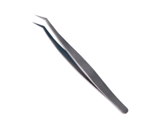 Juego de Pinzas para Extensión de Pestañas de Acero Inoxidable Zullo Industries, Marca Privada Personalizada, Punta Puntiaguda, Agarre de Diamante de 90 Grados - Product Image 3