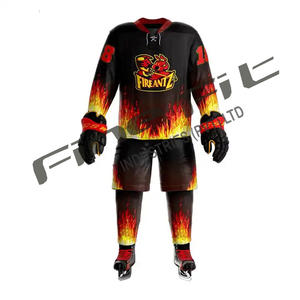 批发可定制轻质棉冰球运动衫耐用OEM运动服团队服装 - Product Image 4