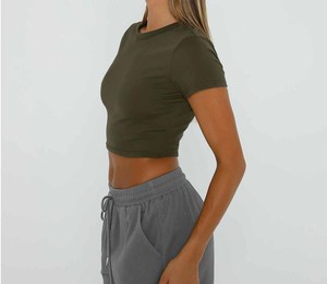Camiseta Corta Deportiva para Mujer, para Gimnasio, Entrenamiento, Fitness, Yoga y Ropa Deportiva Ligera - Product Image 5