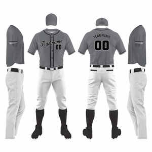 Venta caliente Mejor Diseño Peso Ligero Logotipo Personalizado Impresión Ropa Deportiva Material Uniforme de Béisbol para Hombres - Product Image 2