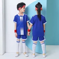 Camiseta de fútbol de manga corta con logotipo personalizado y precio al por mayor, ropa de entrenamiento de fútbol para niños OEM con logotipo infantil para hombres y niños