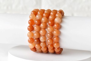 Wholesale Premium Healing <b>Red</b> Color <b>Red</b> Aventurine Polished 8mm Round Beaded <b>Bracelet</b> for Meditation Jewelry - Product Image 5