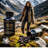 ALAM MINERALS - 60 Cápsulas de Shilajit del Himalaya en Polvo, 100% Puro y Natural, Ácido Fúlvico, Vida Útil de 5 Años