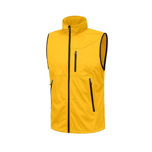 Top vente hommes décontracté Bomber gilet à la mode personnalisé imprimé Logo Softshell hiver chaud toile usine conception appropriée - Product Image 2