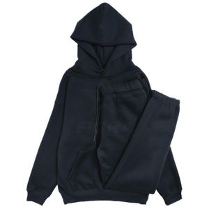 Chándal reflectante de doble cintura con diseños personalizados, pantalones de chándal cosidos con capucha y conjunto de Jogger, ropa de calle de algodón, chándales para hombres - Product Image 1