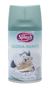 Deodorante per ambienti Splash Coopermatic "Baby Cologne" 250 ml. (Zelnova 11632) - Product Image 1