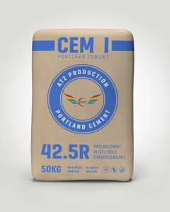 CEM I 42.5R-atz ปูนซีเมนต์ปอร์ตแลนด์ราคาดีประสิทธิภาพดีและมีไว้สำหรับงานก่อสร้างซีเมนต์แข็งเร็ว - Product Image 1