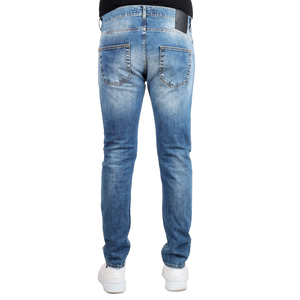 Pantalon jeans pour hommes de marque privée fabriqué en Italie style de mode production italienne pour la vente en gros 98% coton 2% ea - Product Image 3