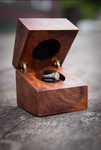 Caja de anillos ecológica, opción sostenible para almacenamiento de joyas, caja de joyería, lo mejor para mujeres, caja de anillos, regalo para Navidad - Product Image 2