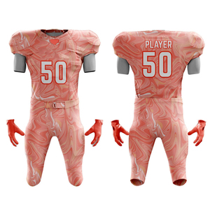 2025 modèle personnalisé uniformes de Football américain respirant 100% Polyester couleur personnalisée Logo personnalisé unisexe adulte - Product Image 4
