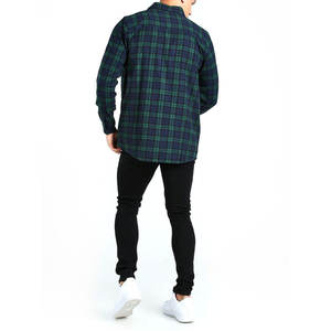 Servicio OEM Nuevas camisas de moda para hombre Diseño personalizado Camisas de franela vintage a cuadros para exteriores - Product Image 4