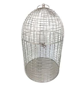 กรงนกนิกเกิลสีเงินกรงนกดีไซน์คลาสสิกสำหรับตกแต่งสวนและบ้านสินค้ามาใหม่ล่าสุดออกแบบได้ตามต้องการ - Product Image 2