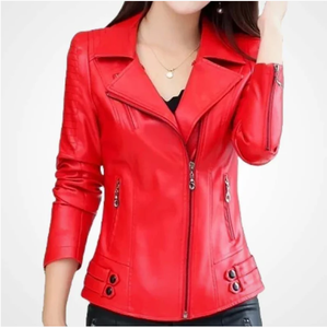 Hot 2026 modèle vêtements pour femmes veste en cuir nouvelle mode hommes veste en cuir coupe-vent en cuir veste 2025 - Product Image 4