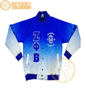 Chaqueta universitaria personalizada de alta calidad Zeta Phi Beta para mujer, ropa de hermandad sublimada bordada de satén transpirable - Product Image 2