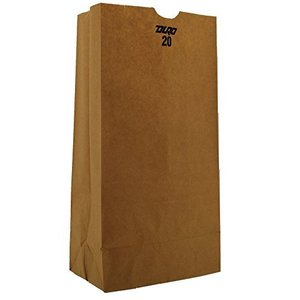 Duro ID #18420 20 # SOS Bag 40 # 100% Kraftm natural reciclado, 500 piezas - Product Image 1