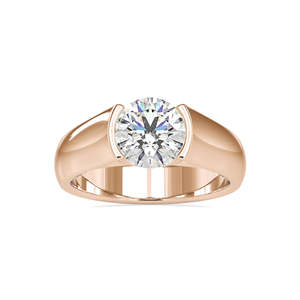 แหวนเพชรสำหรับสตรีขนาด14K ของเธอเป็นของขวัญสำหรับแหวนหมั้นเพชรขนาด1.00กะรัต - Product Image 4