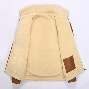 Veste en cuir PU à taille fine, combinaison de moto, veste en cuir de couleur pour homme - Product Image 4