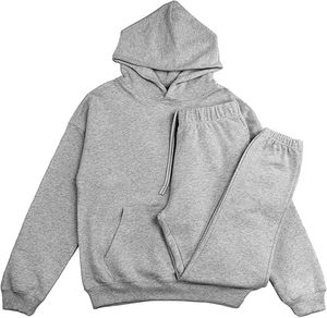 Hombres Streetwear Sudadera con capucha Algodón Fleece Pullover Oversized Fit Casual Warm Sweatshirt - Product Image 1