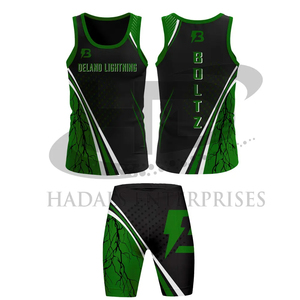 Uniforme profesional de pista y campo para correr para hombres, ropa deportiva transpirable, chaleco y pantalones cortos, uniforme de equipo - Product Image 1