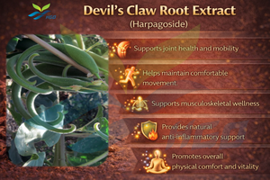 โรงงาน HGO จัดจำหน่ายสารสกัดรากเล็บปีศาจบริสุทธิ์จากธรรมชาติ เกรดอาหาร สารสกัดมาตรฐานฮาร์ปาโกไซด์ 5% - Product Image 5