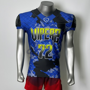 High Quality Custom Adult Unisex American Football Jersey Short Plus Size Options Custom Logo Design Printed Team Uniform - Product Image 4