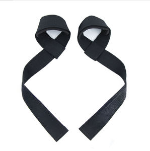 Logo personnalisé Nylon coton Gym haltérophilie sangles de poignet Powerlifting enveloppes pour la musculation et Deadlifts Fitness Protection - Product Image 3