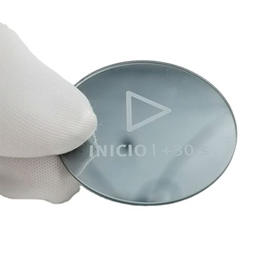 Panel de vidrio templado de espejo plateado personalizable sensible al tacto para electrónica de consumo para decoración industrial incluye logotipo - Product Image 1