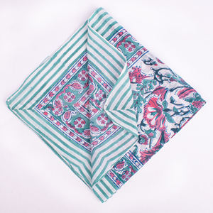 Bandana carré en coton multicolore tendance, foulard unisexe, couvre-tête et cou décontracté pour l'extérieur, hommes et femmes, couvre-chef multifonction confortable - Product Image 3