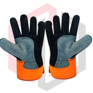 Gants de sécurité résistants à la chaleur de la meilleure qualité Fabricant OEM/ODM disponible Protection au travail Personnaliser la texture du grain du cuir - Product Image 6