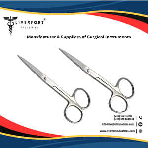 Ciseaux chirurgicaux TOP Dressing droits 5,5 pouces (14 cm) à pointes aiguisées et émoussées, modèle standard, en acier inoxydable - Product Image 6