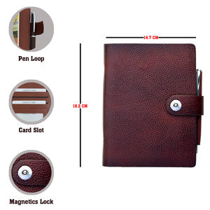 Cuaderno flexible personalizado con bolígrafo, cuaderno versátil sin fecha de 200 páginas con captura de bolígrafo, regalo estacionario de oficina para empleados - Product Image 3