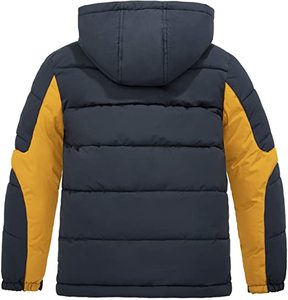 Chaqueta de Invierno Acolchada para Hombre de Alta Calidad, Cuello Alto, Logotipo Frontal, Resistente al Agua, Ligera, Forro Polar, Envío DDP - Product Image 2