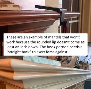 Soporte de media de metal con recubrimiento de polvo negro con diseño antiguo perfecto para la decoración del hogar de Navidad y vacaciones - Product Image 6