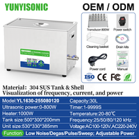 Nettoyeur Ultrasonique Industriel Numérique Multifréquence Yunyisonic 30L 15L 10L pour Outils Métalliques de Laboratoire, PCB, Pièces Automobiles, Moteurs - Vente en Gros