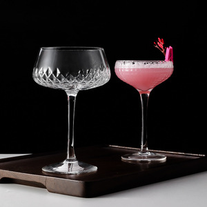 Verres à cocktail élégants 13oz Soufflés à la main Art Déco Coupe Bar <span class=keywords><strong>Martini</strong></span> pour Champagne Cosmopolitan Gimlet pour Margarita élégante - Product Image 1