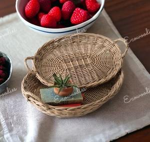 ตะกร้าหวายสานมือพร้อมที่จับสำหรับเก็บของใช้ในครัวเรือน - Product Image 5