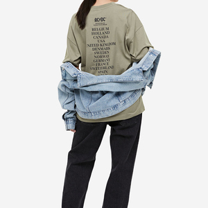 Gran oferta, Camiseta lisa de manga corta de algodón orgánico 100% con cuello redondo personalizado para mujer a la venta - Product Image 3