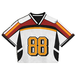 Maillot de football américain court personnalisé avec logo, haute qualité, en maille respirante, protection UV, séchage rapide, vente en gros - Product Image 4