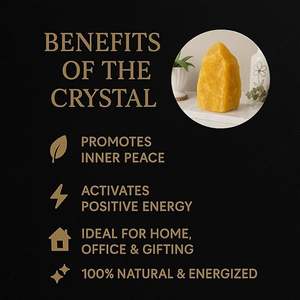 Cuarzo amarillo sin pulir de piedras preciosas en bruto de citrino de grado premium para colectores de cristal y caída lapidaria - Product Image 5